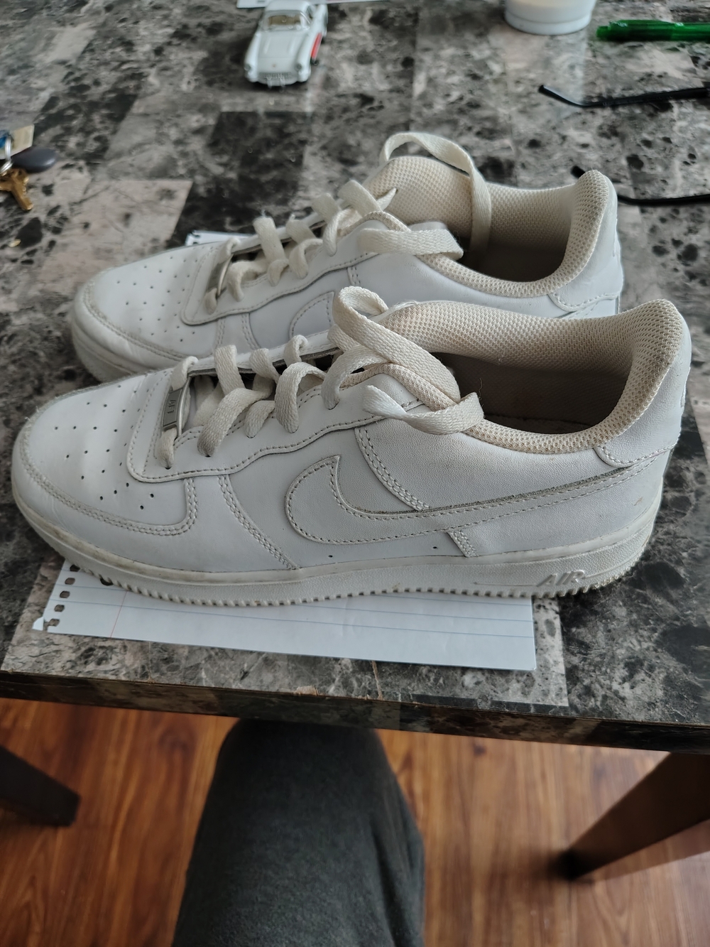 WhiteNike Airforce One Kids Athletic Sneakers - Classic Low-Top